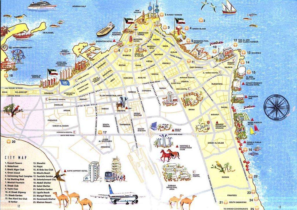 خريطة الكويت