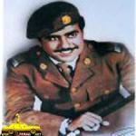 صورة للمرحوم بإذن الله الشيخ فهد الأحمد بالزي العسكري