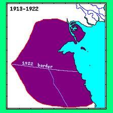 خريطة دولة الكويت ١٩١٣ Kuwait Map in 1913