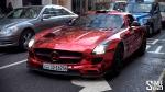 RED CHROME Custom Mercedes SLS AMG from Kuwait